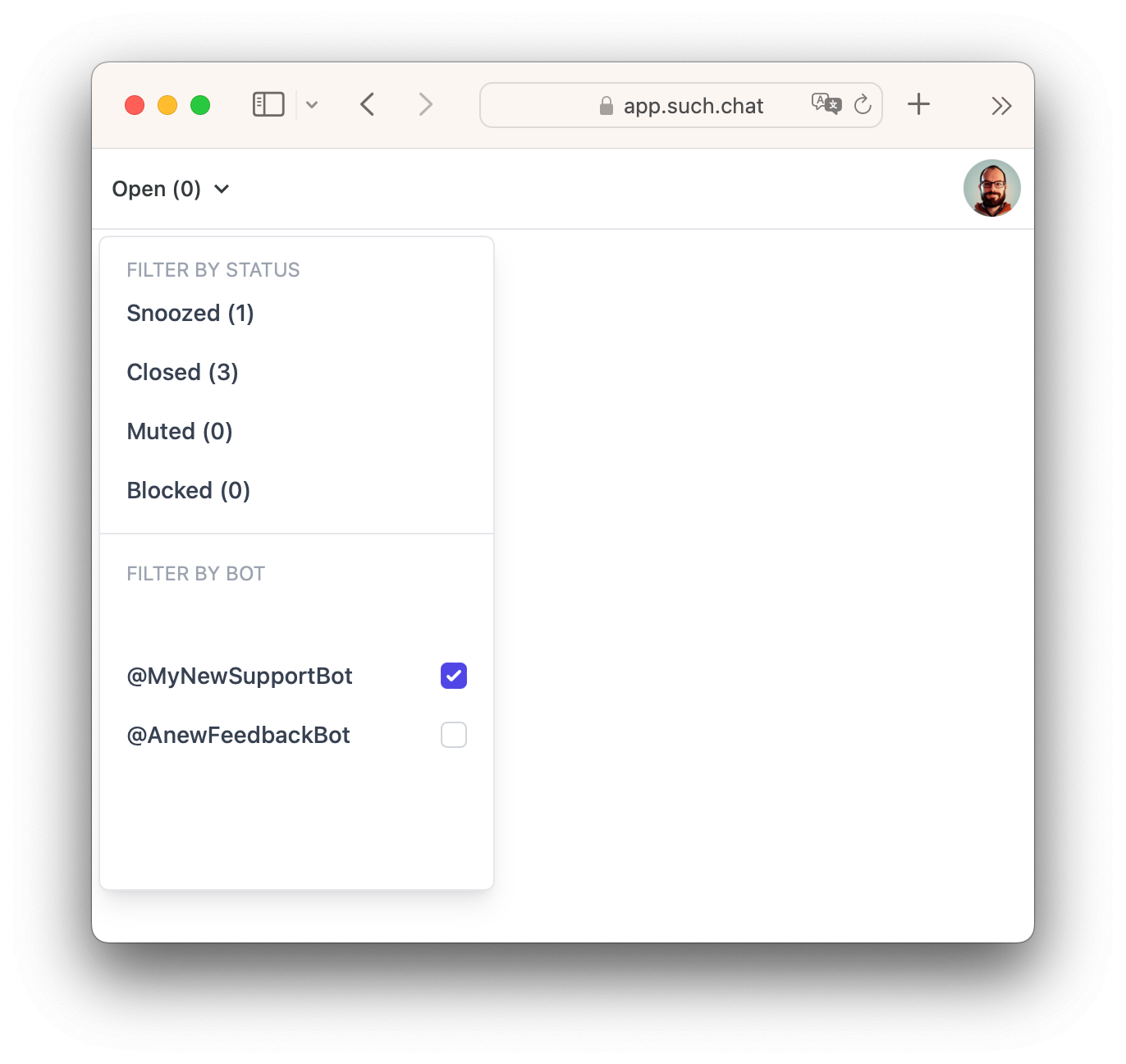 How To Close, Snooze and Reopen Chats β screenshot 1