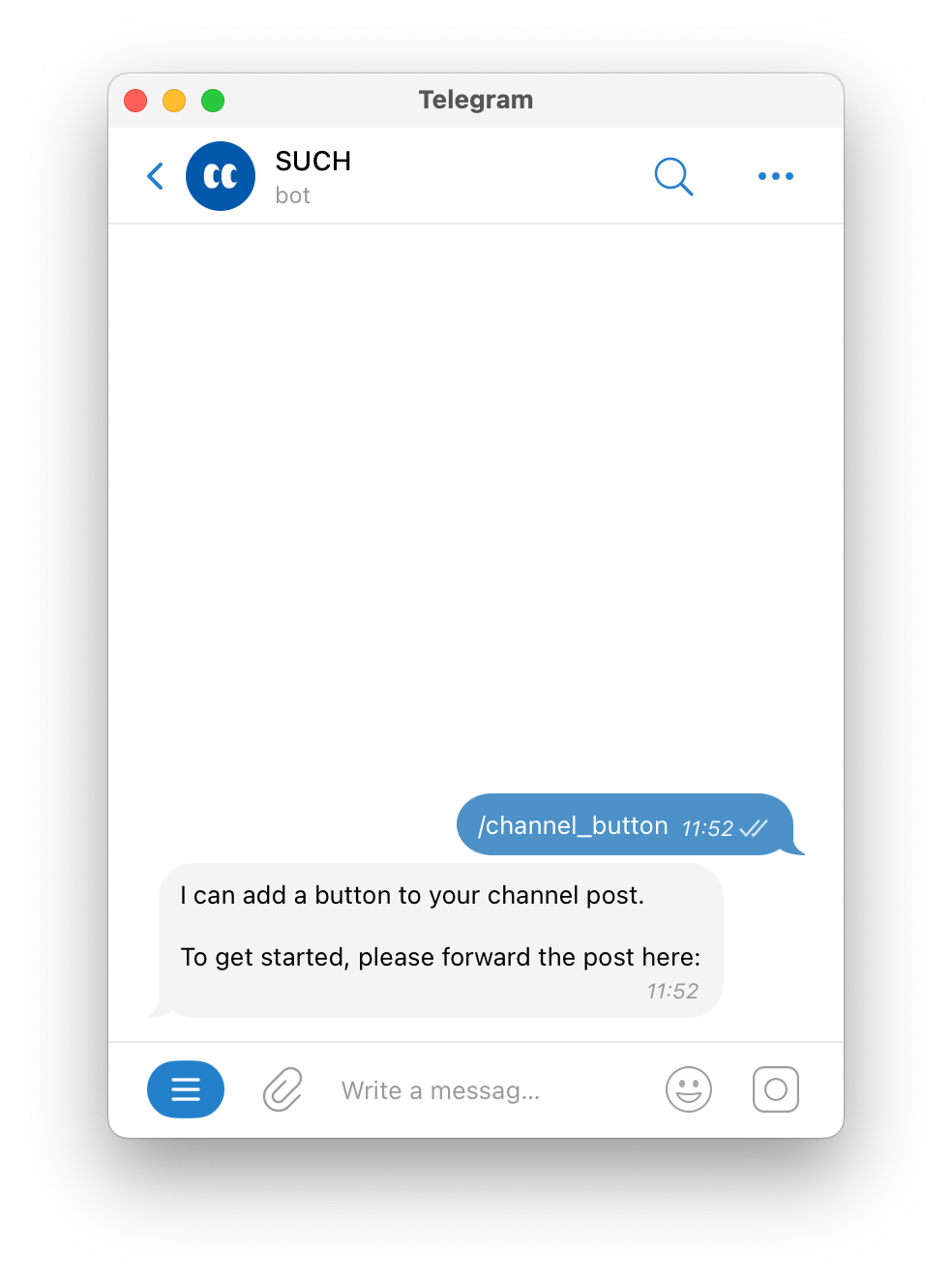 How To Add Buttons to Channel Posts — screenshot 1