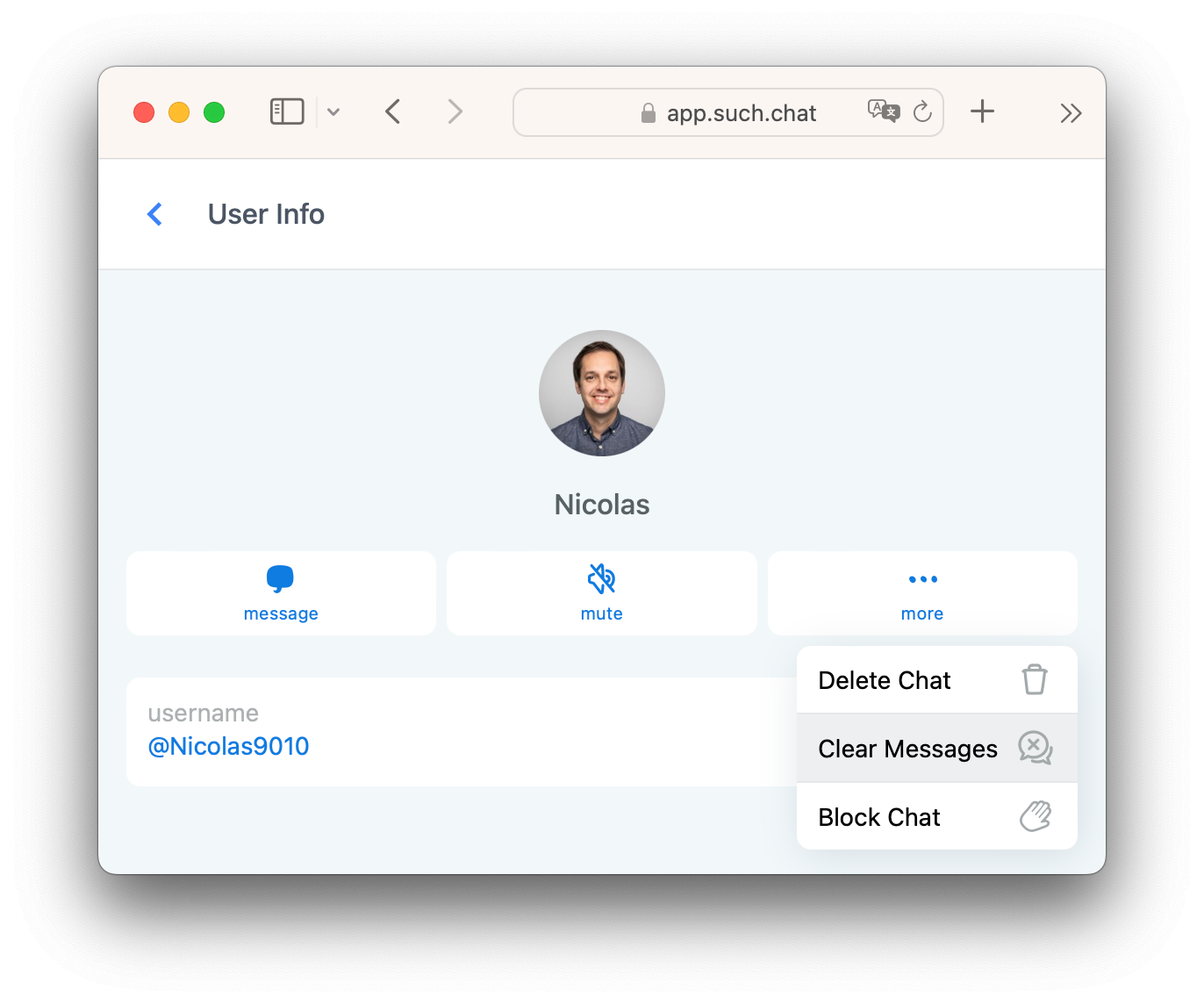 How To Mute, Block, Clear, and Delete Chats — screenshot 11
