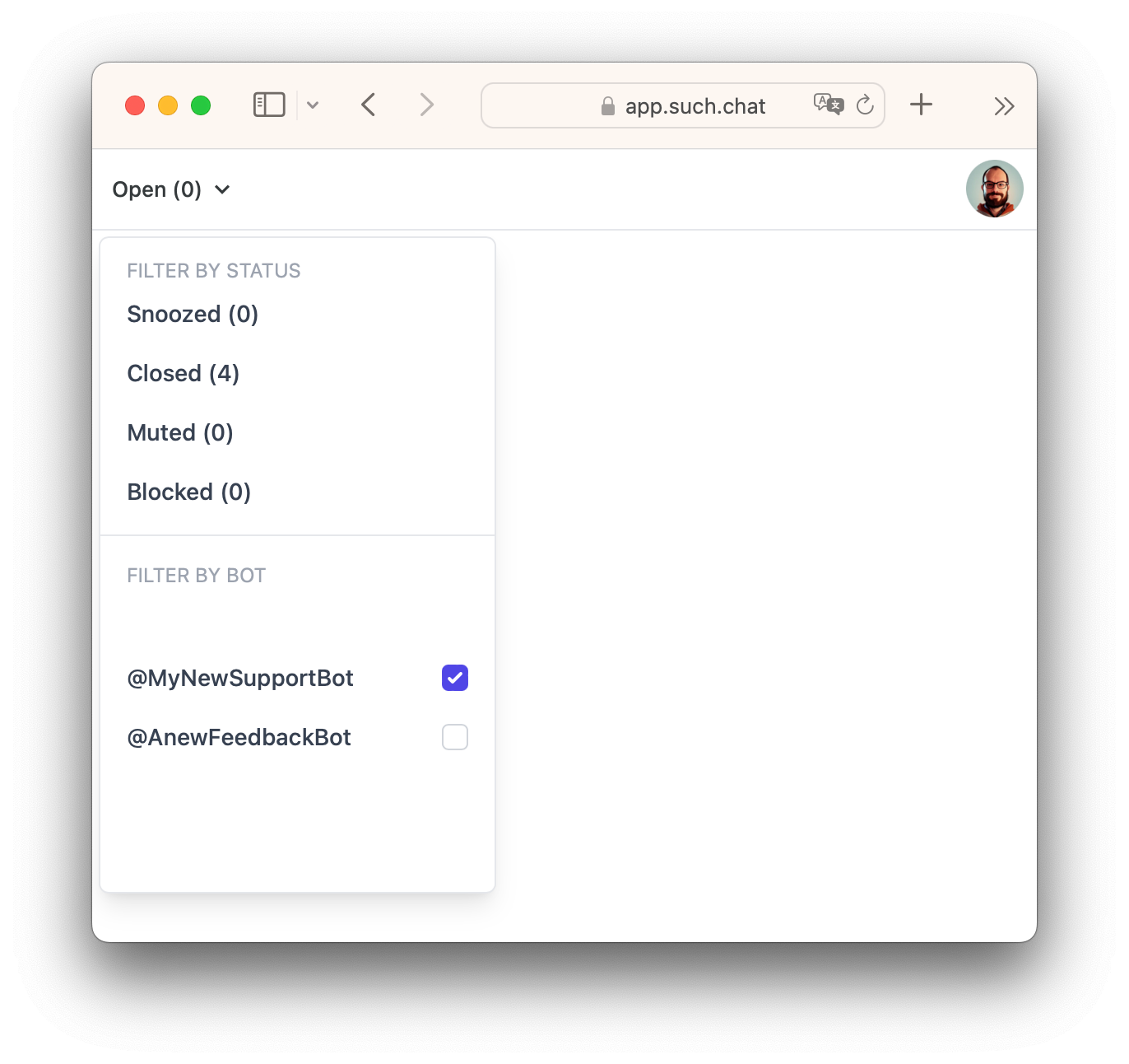 How To Close, Snooze and Reopen Chats β screenshot 4