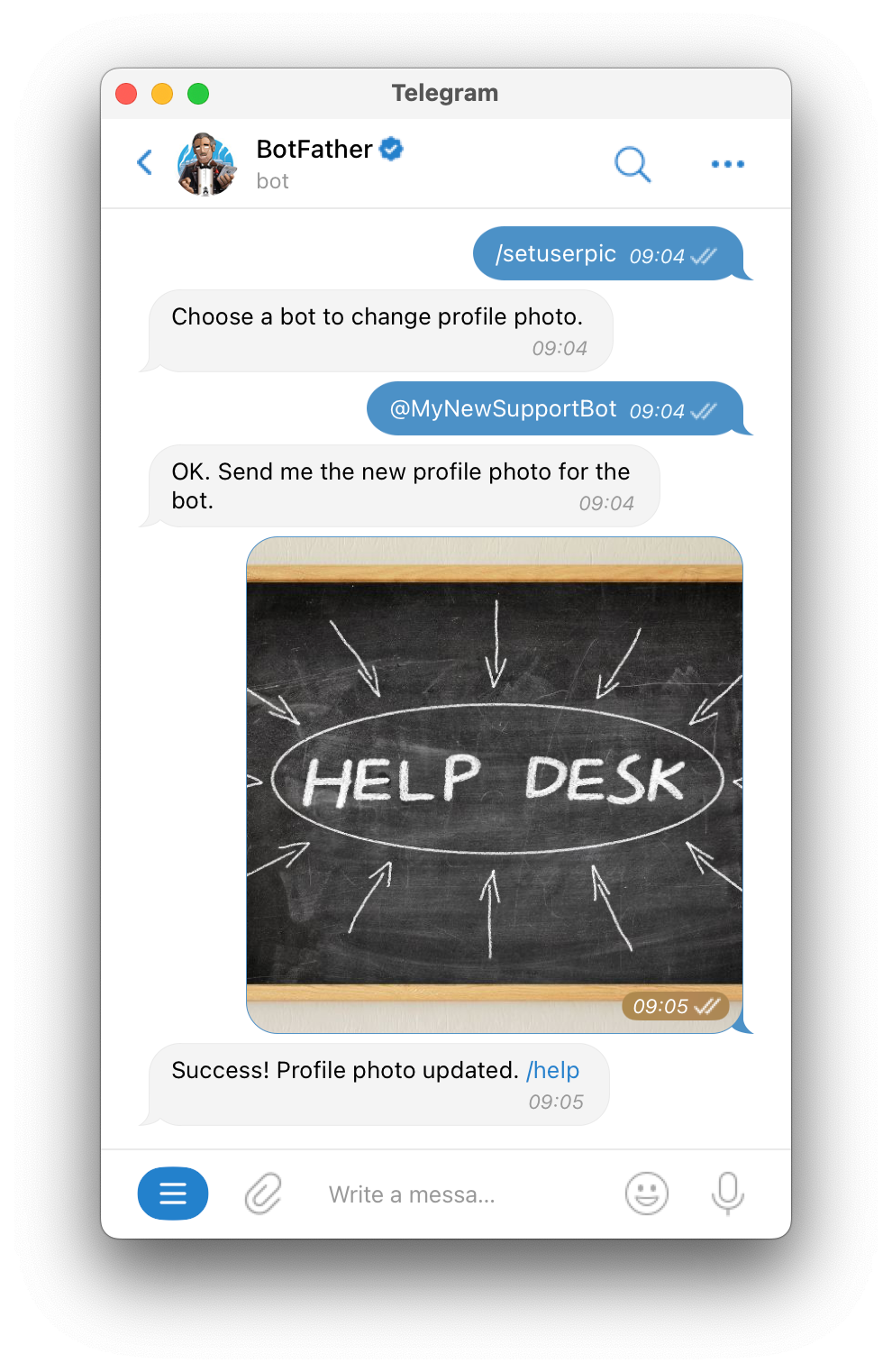 How To Change Bot Image and Descriptions β screenshot 1